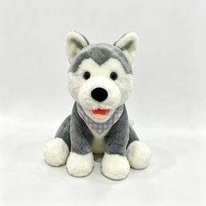 Lindo Peluche de <span class=keywords><strong>Husky</strong></span> Sentado, Compañero Reconfortante, Juego Imaginativo, Perro de Peluche Suave para Jugar - Product Image 5