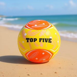 Pelota de playa de neopreno Top Five de 22 cm y 220 gr para niños y adultos - Product Image 1
