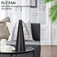 Sjz Draagbare Picknick Indoor Restaurant Automatisch Drive Weg Voedsel Soft Blade Vliegen Repeller Val Fruit Opknoping Fly Fan