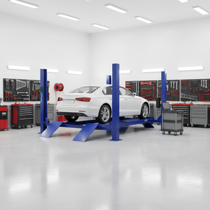 อุปกรณ์ยกรถสี่เสาอัจฉริยะ, อุปกรณ์ที่จอดรถท่อสี่เหลี่ยม4000กก. มีเสถียรภาพมากขึ้น4เสา - Product Image 1