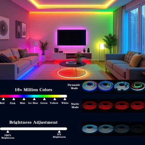 Tira de LED de Neón Flexible WS2811 RGB con Efecto de Píxeles en Movimiento, Tubo de Silicona Flexible IP67 para Iluminación Perimetral de Parques Públicos y Jardines - Product Image 5