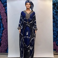 Vêtements traditionnels africains pour femmes, grande taille, kaftan musulman de Dubaï, abaya, robe de soirée, Ankara Dashiki, coton élégant à fleurs