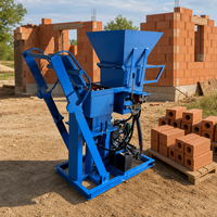 Machine à briques d'argile RPT2-25 pour projets de logement rural, petite briqueterie, alimentation en blocs de terre locale