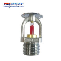Tête de sprinkler en laiton à réglage facile et réponse rapide pour basse pression d'eau EHASE EH007SR, sprinkler suspendu anti-incendie