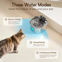 Nouveauté 304 acier inoxydable chat fontaine potable Pet fontaine d'eau automatique chat distributeur d'eau bol
