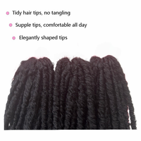 Dreadlocks Sintetici Spessi e Morbidi in Fibra Premium, Sister Locs 72 Fili, Confezione Singola per Testa Intera, 20 Pollici, Capelli per Treccine all'Uncinetto Stile Ghana