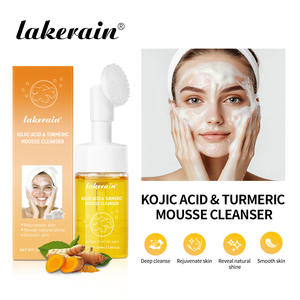 Nouveau produit Lakerain nourrit en profondeur nettoie en douceur rafraîchit contrôle l'huile et éclaircit les cicatrices d'acné <span class=keywords><strong>mousse</strong></span> nettoyante au curcuma - Product Image 3