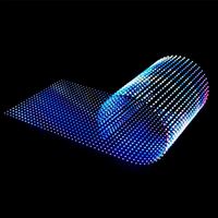 Schermo LED Ultrasottile Trasparente Antiriflesso P10, Pannello Pubblicitario Digitale in Alluminio Pressofuso per Video Wall