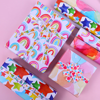Papier d'art en silicone enduit jetable 80g pour la Saint-Valentin, 43*300cm, emballage de luxe personnalisé pour fleurs et chocolats, vente en gros