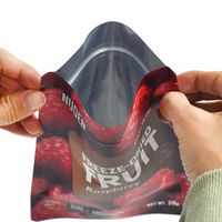 Op Maat Gemaakte Geurbestendige Ritssluiting Opstaande Buidel Zaad Ingevroren Gedroogde Groenten Fruit Snacks Verpakking Mylar Zakken Met Logo