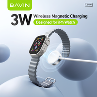 BAVIN Prix d'usine CB400 3W Mini montre portable Aimant Chargeur sans fil Type C Câble Usb C