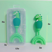 360 manuel bouche entière brosse à dents d'entraînement pour tout-petits brosse à dents en forme de U pour les enfants