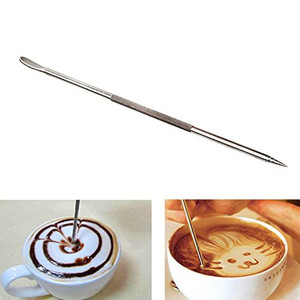 Café arte pluma Edelstahl <span class=keywords><strong>Barista</strong></span> Stift <span class=keywords><strong>Caffe</strong></span> Latte Kaffee café arte pluma - Product Image 4