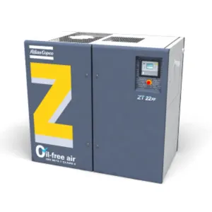 Atlas Copco 100% không khí nén không dầu ZT ZR loạt máy nén khí trục vít không dầu