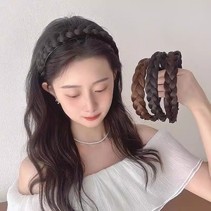Serre-tête tressé en queue de poisson pour <span class=keywords><strong>femme</strong></span>, ornement capillaire tressé en maille torsadée, style doux, haute qualité - Product Image 4