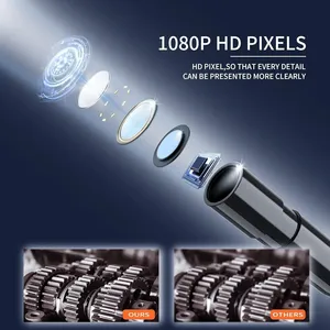 Caméra endoscopique industrielle P410, écran 4.3 pouces, caméra endoscopique HD 1080P, <span class=keywords><strong>objectif</strong></span> 8mm, étanche IP67, 8 LED, câble rigide de 2M - Product Image 5