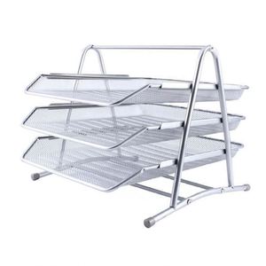 Office Desk <b>Organizer</b> Metal Mesh 3 Tier Desktop Document <b>File</b> Tray - Product Image 5
