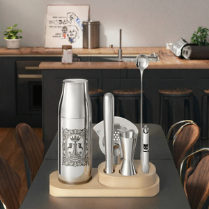 Ensemble de bar rond minimaliste de style nordique en fer, écologique et luxueux, avec pieds hauts, pour la maison, le salon, le café, la salle à manger - Product Image 3
