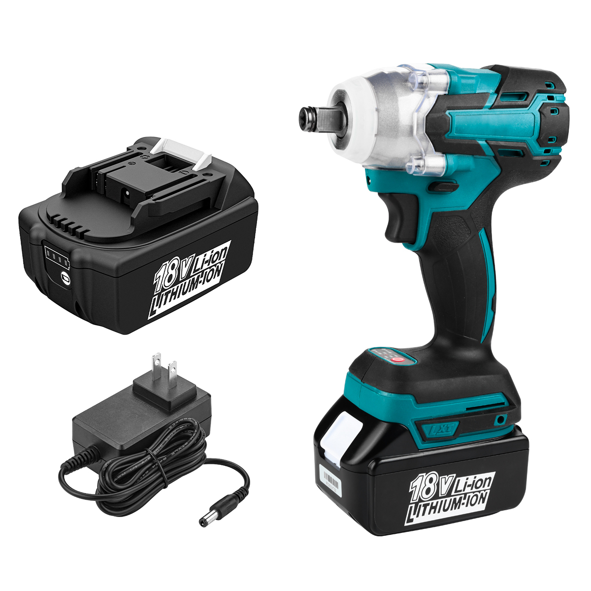 Сменные беспроводные ударные гайковерты Makita 18 В для аккумулятора и зарядного устройства Makita