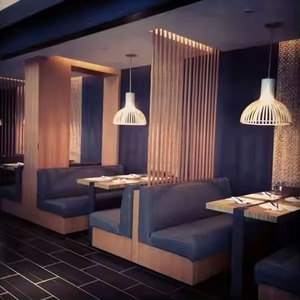 Barato cena moderna personalizada tapizado Banco banqueta restaurante muebles sofá cabina asientos juegos <span class=keywords><strong>de</strong></span> comedor - Product Image 3