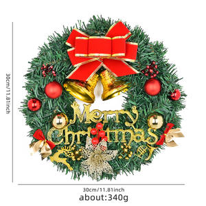 Guirlande <span class=keywords><strong>de</strong></span> Noël géante pour porte extérieure Décorations Guirlande <span class=keywords><strong>de</strong></span> Noël pour porte d'entrée - Product Image 5