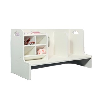 <b>Desktop</b> Organizer Storage <b>Shelf</b> With Compartments For Stationery Books Toys And Miscellaneous Items Rectangle Standing Type - Product Image 1