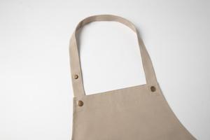 Bán buôn Chất lượng cao biểu tượng tùy chỉnh bền dễ dàng để làm sạch không thấm nước trưởng chờ đợi Đội ngũ nhân viên thịt nướng lâm sàng nhà hàng thanh tạp dề - Product Image 5