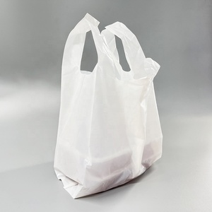 Sacs de courses personnalisés en polyéthylène (LDPE/HDPE) avec logo pour supermarchés, sacs à t-shirt en plastique, sacs de remerciement pour l'épicerie, la vente au détail et les plats à emporter - Product Image 4