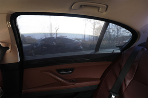 Cubierta de <span class=keywords><strong>ventana</strong></span> lateral de <span class=keywords><strong>coche</strong></span>, <span class=keywords><strong>mosquitera</strong></span> de tela, cortina lateral, gasa negra, protector solar, aislamiento térmico, Universal - Product Image 6