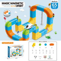 Vente en gros usine : Jeu de table éducatif à assembler, 101 pièces, circuit magnétique anti-gravité pour voitures, blocs écologiques portables en ABS