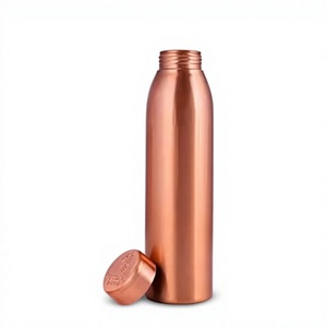 Bouteille d'eau en cuivre écologique de qualité alimentaire, résistante au lave-vaisselle et à l'eau bouillante, anti-corrosion, avec infuseur à thé pour 350ml-1000ml - Product Image 6