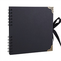 Album de scrapbooking DIY à spirales 8 x 8 pouces, 30 pages, avec couverture en papier kraft pour cadeau, photos et souvenirs