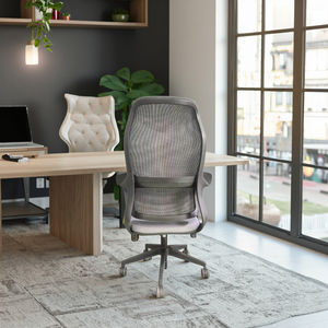 Ergonomischer Drehbarer Bürostuhl mit Verstellbarer Höhe, Modernes Design, Stoff-Netzgewebe, Executive-Stil für Lehrer und Studierende - Product Image 3