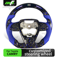 Volant sportif personnalisé en cuir et fibre de carbone pour Camry Corolla avec palettes de changement de vitesse personnalisées