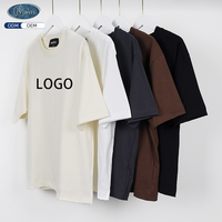 T-shirts unisexes de haute qualité en gros, 220 g/m², 100 % coton, impression de logo personnalisé, col rond, tailles plus grandes, t-shirts pour hommes