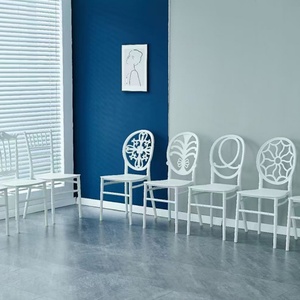 Chaise de salle à manger d'extérieur en plastique PP bon marché, chaises modernes durables pour banquets, réceptions, mariages, hôtels, mobilier commercial - Product Image 2