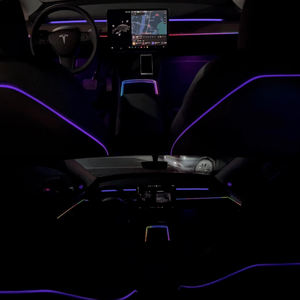 Accessoires d'éclairage ambiant intérieur de voiture Symphony Led pour Tesla Model Y RHD 2021-2022 Bande lumineuse d'ambiance - Product Image 2