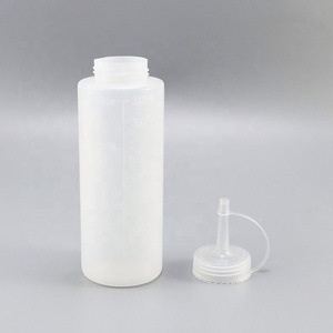Hot 8oz Plastic Squeeze Bottle With Cap for Honey <b>Ketchup</b> Soya Chili - Product Image 2