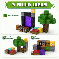 Figurines Montessori personnalisées, blocs de construction, jeux éducatifs STEM, puzzles 3D en plastique DIY, jeux de bâtonnets magnétiques 3+, ensembles de jouets CE