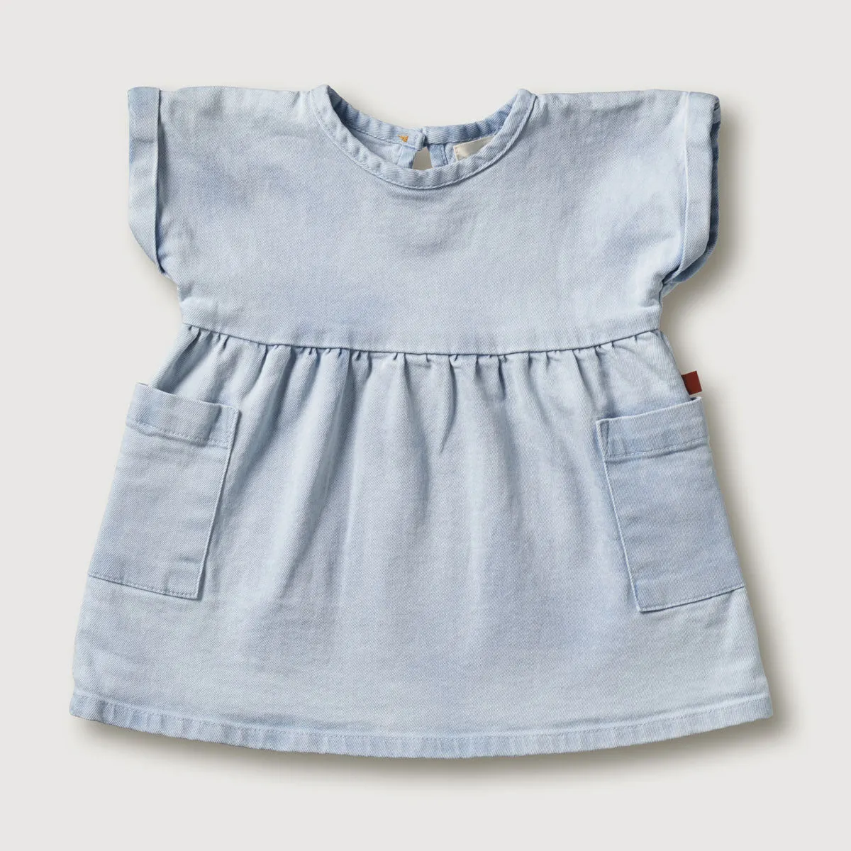 Abiti da compleanno personalizzati per bambina Kid Wild Cotton Denim Dress infant toddler summer manica corta denim pocket dress
