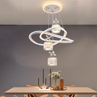 Moderne Creative Lumière De Luxe Hôtel Lustre Cristal Led Dimmable 3000K Blanc Chaud Maison Maître Chambre Haut Niveau Salon