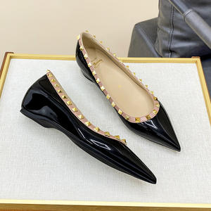 Décolleté Casual da donna scarpe da barca Slip-On primavera estate tacchi a punta interni scarpe eleganti in vernice autunno - Product Image 2