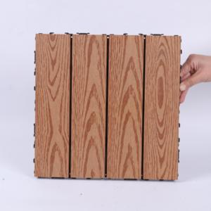 Dalles de terrasse en WPC à faire soi-même, anti-corrosion, antioxydantes, dalles de sol extérieures avec matériau en bois-plastique pour l'extérieur - Product Image 2