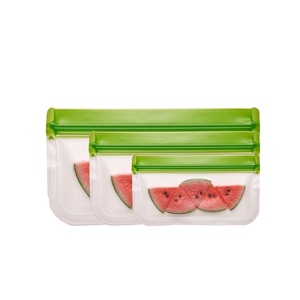 PEVA personalizado reutilizable cocina congelador almacenamiento reciclado EVA Material para verduras frutas fideos aperitivos bolsa de comida - Product Image 5
