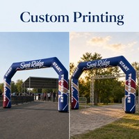 Arche gonflable géante pour événements en plein air, porte d'entrée personnalisée avec logo pour événements en plein air et promotion de marque
