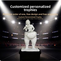 Figura de Resina para Autoafinación Personal, Escultura con Letras Grabadas, Trofeo Semimanual para Competición de Fisicoculturismo, Adornos Decorativos para Gimnasio