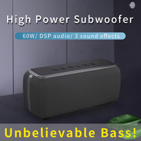 Speaker Bluetooth Portabel V7Pro, Suara Bertenaga 60W dan Bass Mendalam, Tahan Air IPX5 untuk Penggunaan Multi Speaker di Rumah/luar ruangan/perjalanan