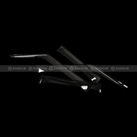 Nuevos deflectores de ventana cromados negros de alta resistencia para lluvia y sol, 4 piezas, visera solar para puerta, accesorios para coche L663 Defender 90 110