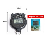 Chronomètre électronique numérique à affichage LCD à ligne unique multicolore XL-011 avec fonction d'alarme de date de la semaine