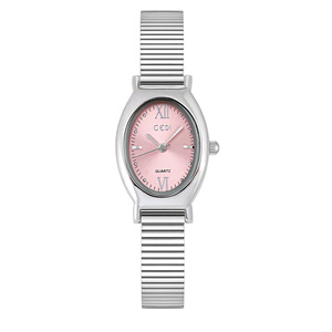 Reloj ovalado para mujer Diseño simple Reloj de pulsera de cuarzo Delgado Reloj elegante y elegante para mujer - Product Image 1